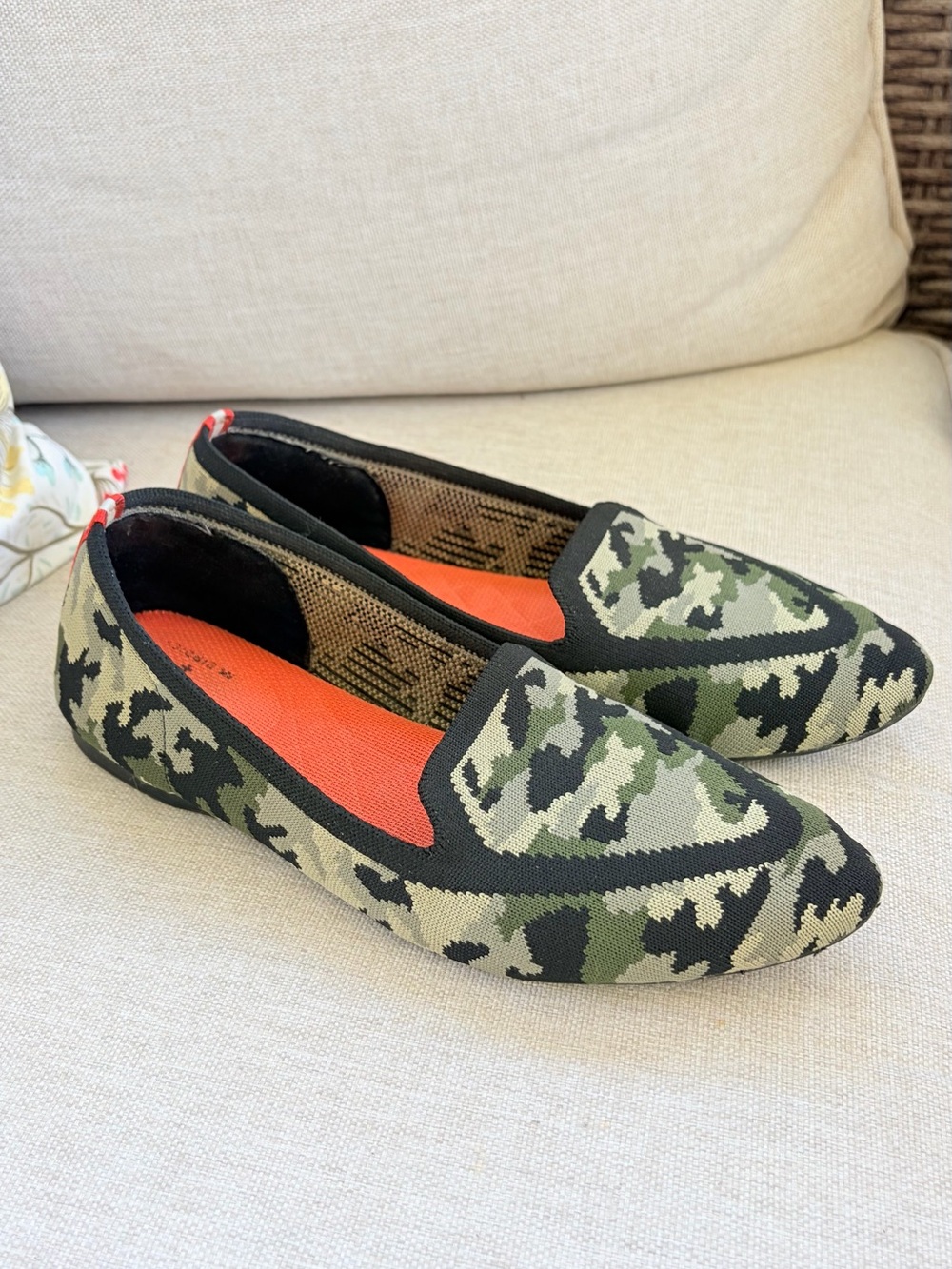Judy + Birdies Limited Edition Khaki Camo size 7 flats